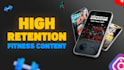 edit high retention fitness reels and gym content