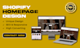 design a high converting shopify homepage design with SEO