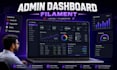 build laravel filament admin dashboard