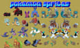 make custom pokémon style fakemon or pixel art sprites and animation for you