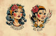 draw awesome old school tattoo style designs