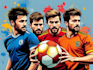 draw wpap pop art sport potrait