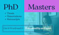 proofread thesis dissertation phd masters scientific journal manuscripts