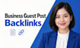 publish business guest post backlinks on a business blog