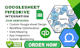 integrate google sheets to pipedrive agile crm realtor crm workflow automation