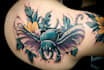 create a watercolor tattoo design