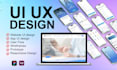 create UI UX design mobile app design website UI design