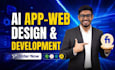 create ai mobile app,website development,full stack developer,frontend developer