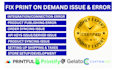 integrate or fix printful printify and print on demand issue and errors