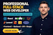 develop a fullstack website using django, react, nextjs, laravel, or mern stack
