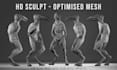 make your character game ready, sculpt, retopologize, uv map, bake, optimize
