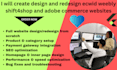 create design and redesign ecwid weebly shift4shop and adobe commerce websites