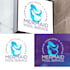 design a clean modern pool service company logo