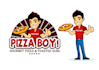design fresh creative pizza boy logo