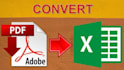 do PDF to excel conversion and data merging and formatting