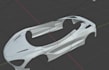 create a professional 3d car design in blender