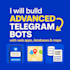 build advanced telegram bots with web apps, database and map integration