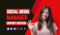 be your social media manager and content creator