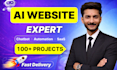 build ai website, ai web app, chatbot and custom saas solution