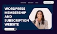 design wordpress membership pro website paywall subcription website memberpress