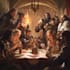draw dnd party art, fantasy characters illustration