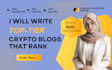 write SEO articles on crypto, nft, bitcoin, and blockchain