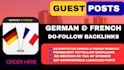 create high quality german site and french blogs