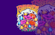 design modern trippy psychedelic style logo