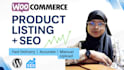 list and SEO optimize your woocommerce products with clean data entry