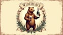 design amazing bear with wine logo within two days