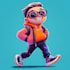 design a 2d cartoon character