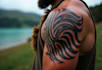 make a tribal, maya, celtic tattoo design, lettering