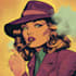 draw a retro pop art roy lichtenstein style