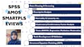 analyze data in spss, smartpls, amos, eviews