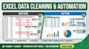 automate excel tasks, clean messy data, and create interactive dashboards