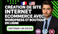 création de site internet ecommerce avec wordpress et boutique en ligne