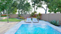 design front yard or garden landscape with 3d rendering