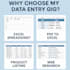 do accurate data entry, web research, and copy paste