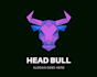 make high quality cow bull head logo