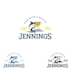 create awesome captain chet jennings fishing logo