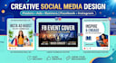 design creative social media posters, ads and banners for facebook, insta