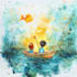 do a paint watercolor style amazing children story book