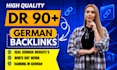 provide dr 90 dofollow  german guest post backlinks