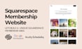 develop custom squarespace landing page, member area for your business