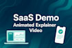 do a web and mobile app saas demo animated explainer video
