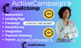 set up automation, landing page using activecampaign and mailchimp