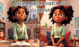 create africa america illustration, kids picture book illustrator, KDP bookcover