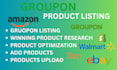 product listing groupon product listing amazon listing etsy and groupon listing