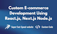 build a custom ecommerce website with react js, next js