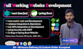 create spring boot react website, rest apis, jpa, jsp, servlet, thymeleaf, sites